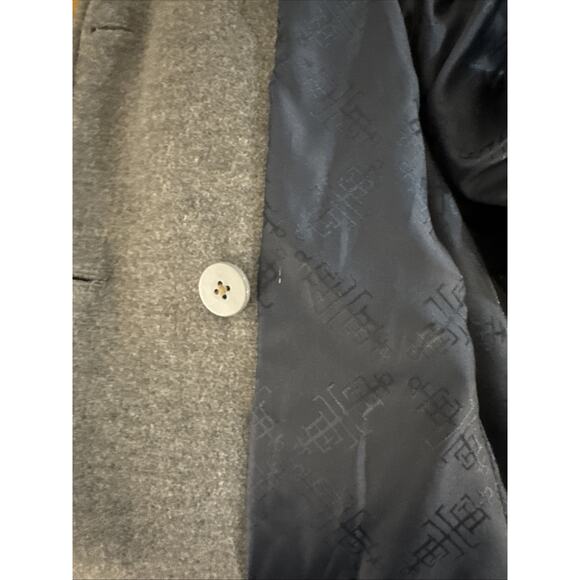 Lands End Women's 16T Luxe Wool Pea Coat Medium Heather Gray - Picture 6 of 8